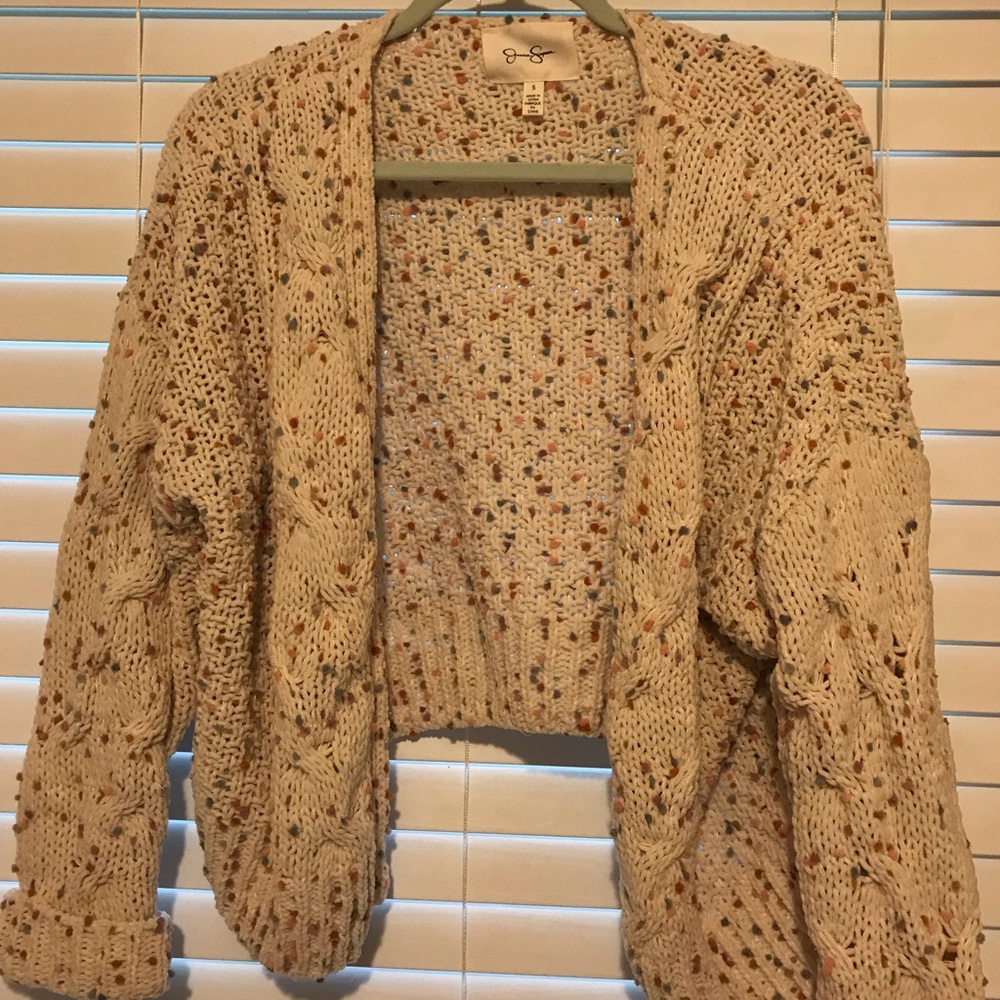 colorful chunky sweater